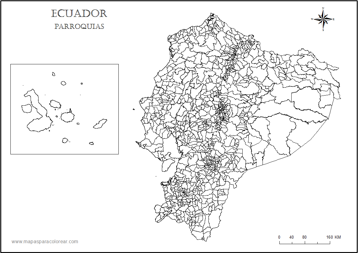 Mapas Del Ecuador Para Colorear