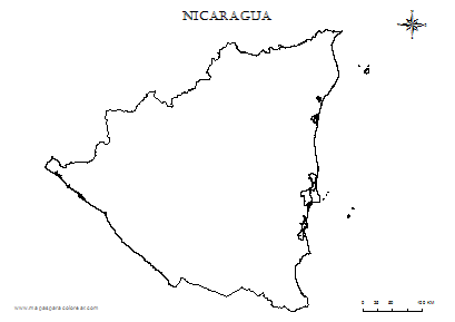 Mapas De Nicaragua Para Colorear