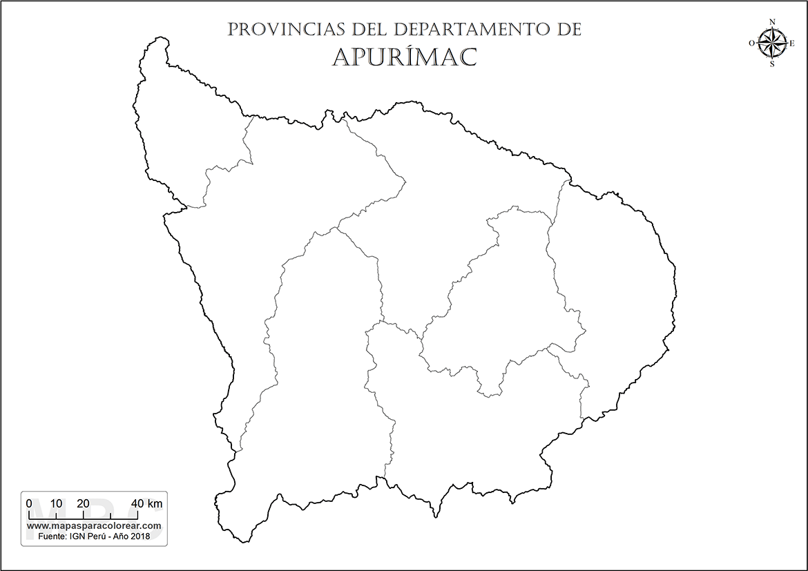 Mapas Departamento De Apurímac Para Colorear