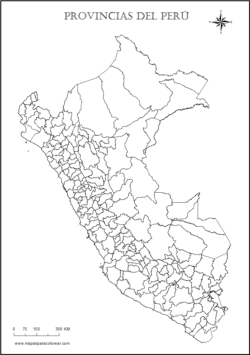 Mapas Del Perú Para Colorear