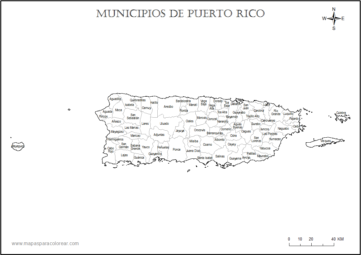 de puerto rico en blanco es ideal para la escuela y utilizarlo como examen ...